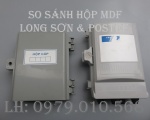 So sánh hộp cáp điện thoại Postef và Long Sơn